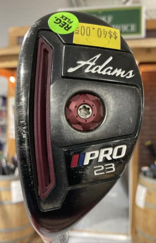 Adams PRO 23 #4 Hybrid 39" ALDILA Regular Flex Graphite Shaft Left-Handed USED