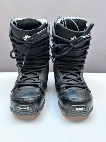 Men's Size M 8.0 (W 9.0) Rome Snowboard Boots All Mountain (Used)