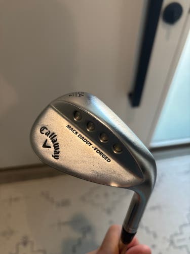 Men's Callaway Mack Daddy Forged Chrome Right Handed Wedge Stiff Flex 54 Degree Steel Shaft (Used)