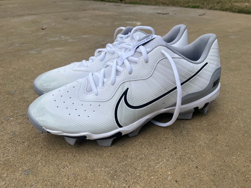 White Men's Size M 11.0 (W 12.0) Nike Nike alpha huarache elite 4 Low Top Molded Cleats (New)