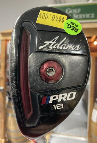 Adams PRO 18 #2 Hybrid 40" ALDILA Regular Flex Graphite Shaft Left-Hand USED