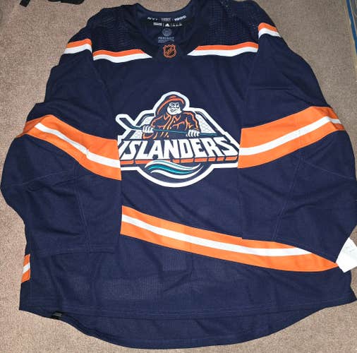 NWT New York Islanders Reverse Retro 2.0 Team Issued Blank MIC Authentic Jersey 60GC
