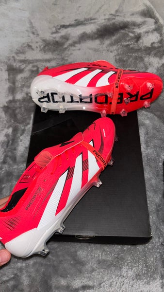 Adidas Predator Elite FG Cleats (New) - Red Pure Victory Pack - Size M 8.5 US
