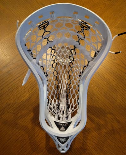 FREE SHIPPING New White ECD Strung Rebel Head Strung W/ECD Black Dtiler Hero 3.0 (semi -soft) Mesh)