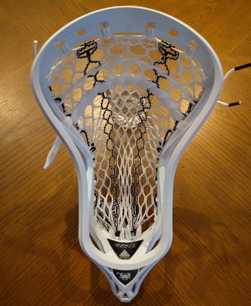 FREE SHIPPING New White ECD Strung Rebel Head Strung W/ECD Black Dtiler Hero 3.0 (semi -soft) Mesh)