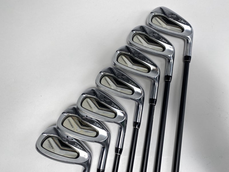 XXIO X Black Iron Set 5-PW+AW Miyazaki AX-1 Flex 4344 Stiff Graphite Mens RH
