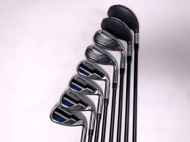 Adams Idea 2014 Iron Set 4HY-5HY-6 Iron-PW+SW Idea 55g Senior Graphite Mens RH