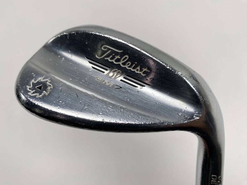 Titleist Vokey SM7 Tour Chrome 58* 12 D-Grind Wedge Steel Mens RH Midsize Grip