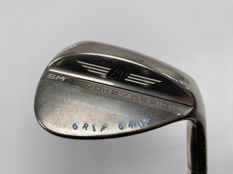 Titleist Vokey SM8 Tour Chrome Wedge 58* 12 True Temper AMT Red R300 Regular RH