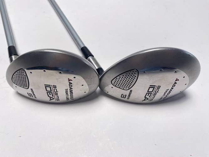 Adams Tight Lies Womens 2013 3 & 5 Fairway Wood Set 15* 18* Idea Womens RH