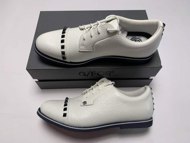 G/Fore Ladies Stud Cap Toe Golf Shoes White Women's SZ 10.5 (G4LC20EF05)
