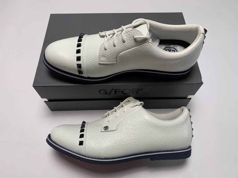 G/Fore Ladies Stud Cap Toe Golf Shoes White Women's SZ 10.5 (G4LC20EF05)