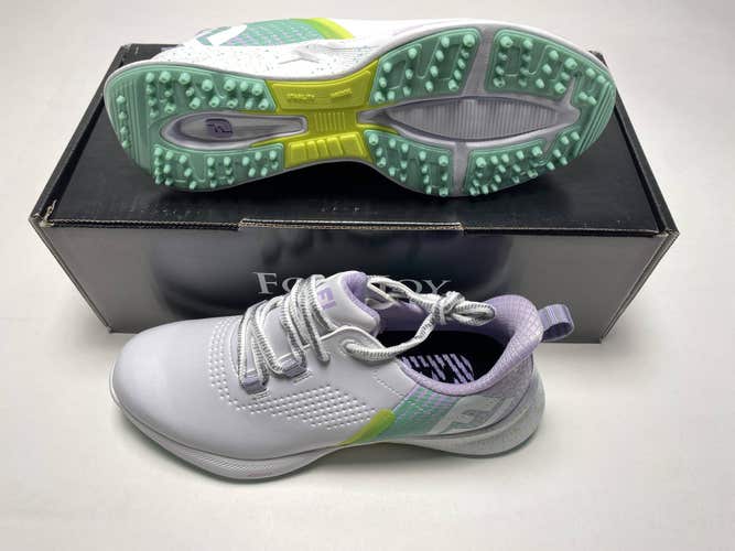 FootJoy FJ Fuel Golf Shoes White Green Pink Women's SZ 7 (90684)