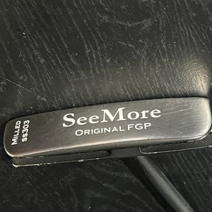 *GREAT* SeeMore Original FGP Milled SS303 Blade Putter 34" RH W/ Original Cover
