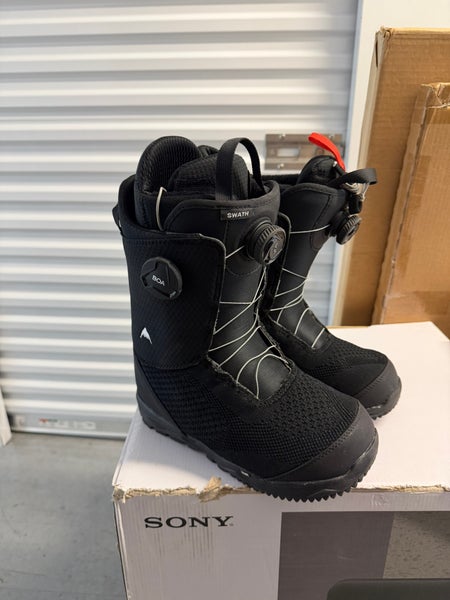Unisex Size M 8.0 (W 9.0) Burton Swath Snowboard Boots Medium Flex (Used)