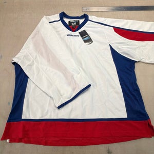 White Goalie Cut Men's Bauer Jersey (New)