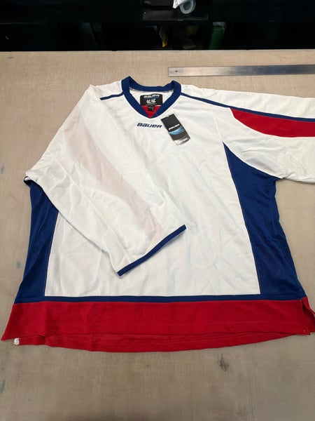 White Goalie Cut Men's Bauer Jersey (New)
