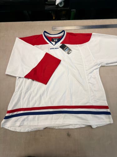 White Goalie Cut Men's Bauer Jersey (New)