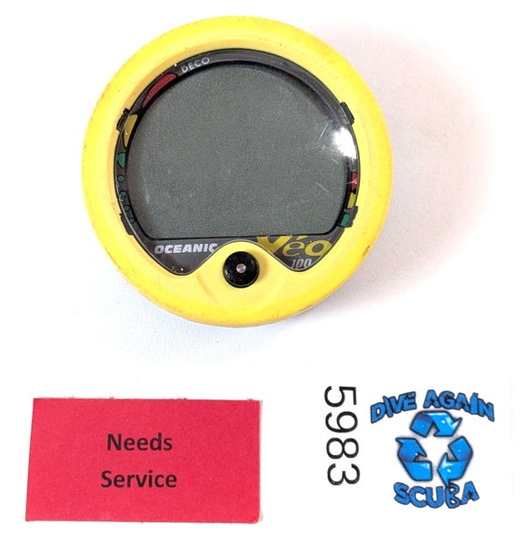 Oceanic Veo 100 Scuba Dive Diving Computer Puck Module As-Is #5983