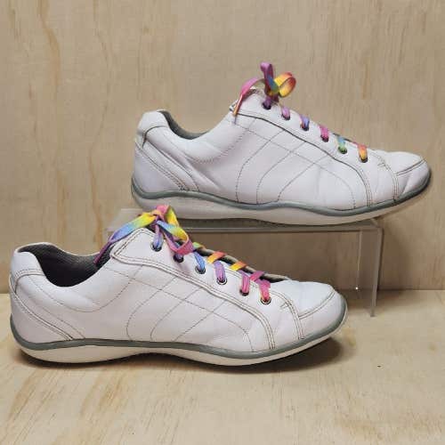 FootJoy White Gray Sneakers Women's Shoe 9 Athletic Golf Walking Leather