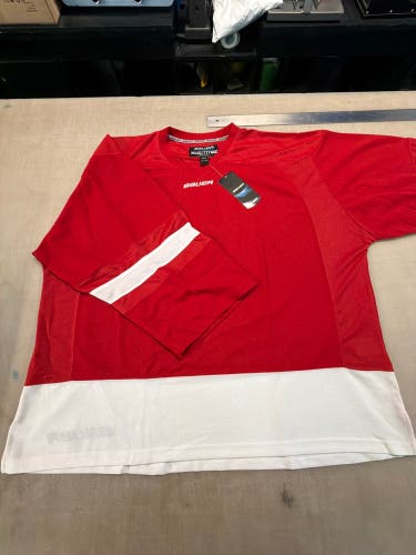 Red Goalie Cut Men's Bauer Jersey (New)