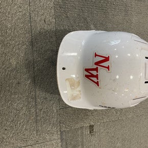 Used Adidas THREE STRIPE HELMET Batting Helmet No Mask White MD 11614-S000224442