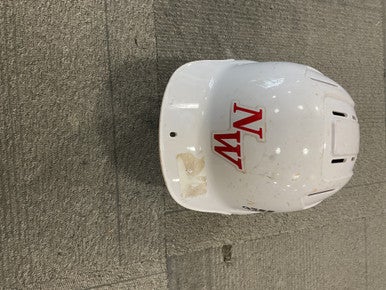 Used Adidas THREE STRIPE HELMET Batting Helmet No Mask White MD 11614-S000224442