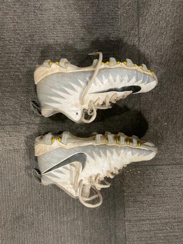 Used Nike ALPHA Jr FB Cleats White Junior 02.5 11614-S000224486
