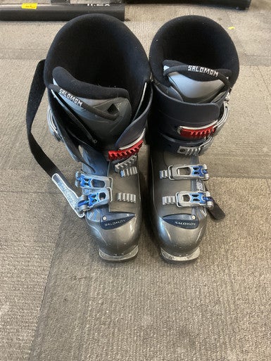 Used Salomon ELIOS 500 Mens DH Ski Boot Grey And Navy Blue 265 MP - M08.5 - W09.5 11614-S000223966