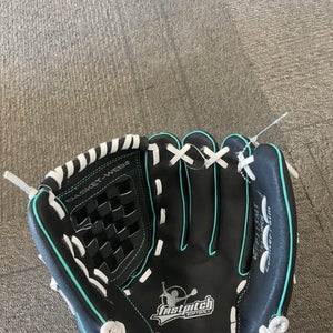 Used Rawlings FAST PITCH SOFTBALL BB/SB Glove RH Throw Black 11 1/2" 11614-S000223956