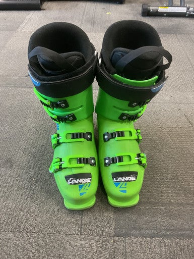 Used Lange XT 80 FREE Womens DH Ski Boot Neon Green 245 MP - M06.5 - W07.5 11614-S000223973