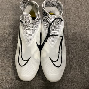 Used Nike ALPHA Adult FB Cleats White Senior 16 11614-S000222876