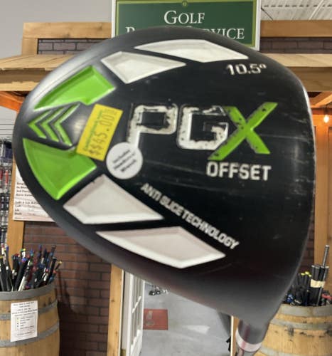 PGX PINEMEADOW 10.5 Driver 44.5" Regular Flex Graphite Shaft RH USED