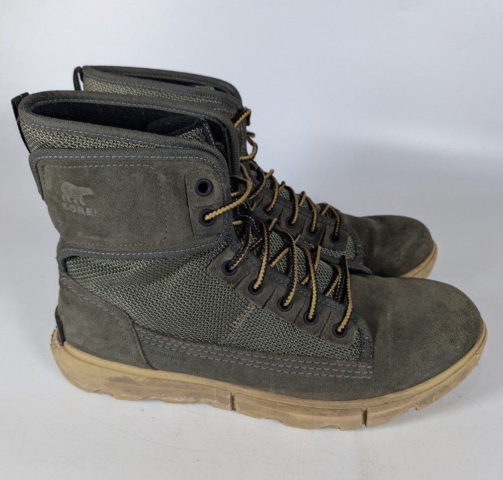 Sorel Men\'s Explorer Mission Waterproof Taupe Grey Suede Hiking Boots. Size 10. Sorel Men main image 4
