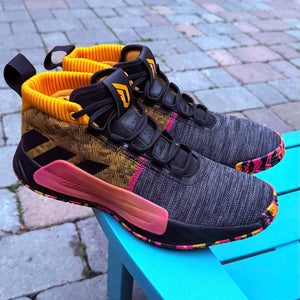 Men's Adidas Dame 5 Damian Lillard Sneakers 'Core Black Shock Pink' - US Size 11