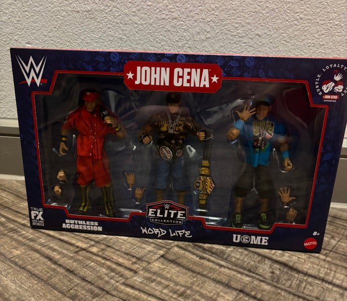 John Cena WWE Elite Collection 3 Figure Pack New