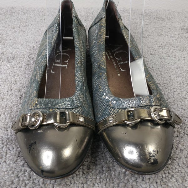 AGL Attilio Giusti Leombruni Ballet Flats Womens Size 38.5 EU Shoes Animal Print