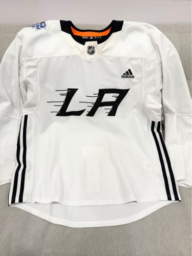 Rare! adidas Los Angeles Kings 2020 Stadium Series MiC NHL Practice Pro Stock Hockey Jersey 56
