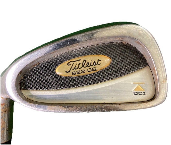 Titleist DCI 822 OS 6 Iron Gold Triangle 75g Regular Graphite 37.5" LH New Grip