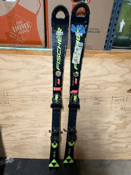 Fischer RC4 World Cup SL 130 cm Racing Skis (Used)