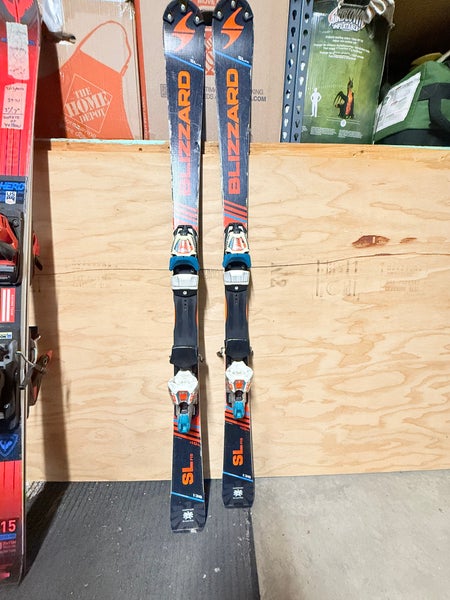 Blizzard SL FIS 136 cm Skis With Bindings (Used)