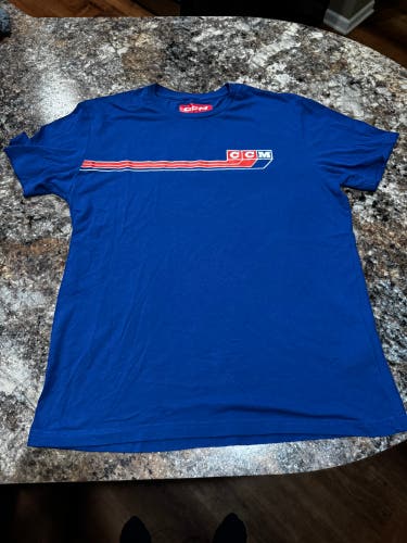 Blue Large Adult Unisex CCM Shirt (Used)