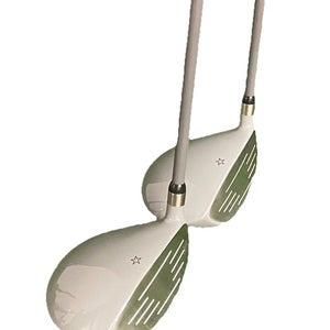 Patriot Golf Fairway Wood Set 3w, 5w Men's RH Stiff Graphite Nice Factory Grips