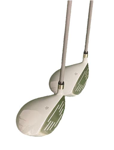 Patriot Golf Fairway Wood Set 3w, 5w Men's RH Stiff Graphite Nice Factory Grips