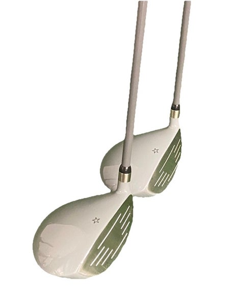 Patriot Golf Fairway Wood Set 3w, 5w Men's RH Stiff Graphite Nice Factory Grips