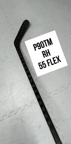 Senior(1x)Right P90TM 55 Flex 63” ProBlackStock™ Unbranded Blackouts Pro Stock Hockey Sticks