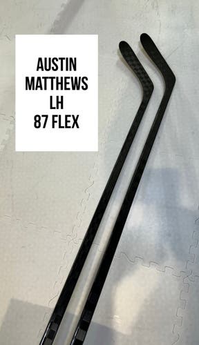 Senior(2x)Left Matthews 87 Flex ProBlackStock™ Toe Pattern Unbranded Pro Stock Hockey Sticks