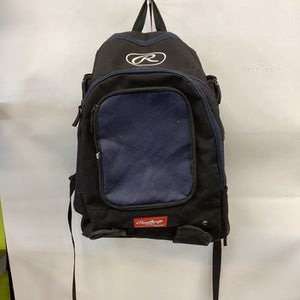 Used Rawlings BACKPACK BB/SB Player Backpack Royal Blue And Black 11851-S000040773