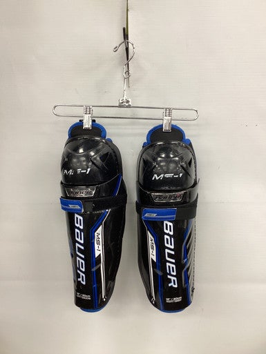 Used Bauer MS-1 Junior Shin Guards Black 12" 11851-S000040757