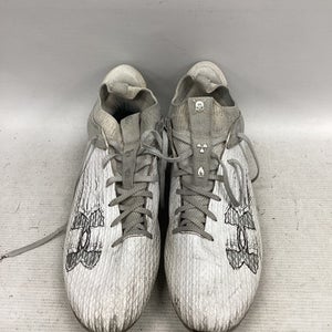 Used Under Armour LAX Cleats Mens White Senior 12 11851-S000040656